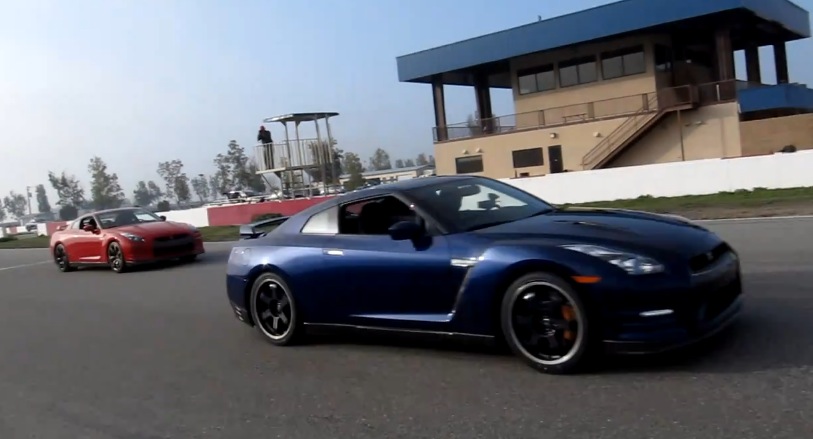 Here are a pair of videos showing a new 2012 Nissan GTR using it's newly