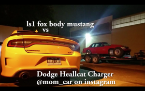 Charger Hellcat vs LS1 Mustang