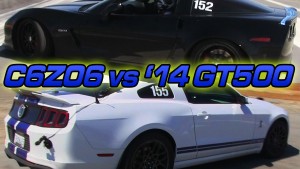 Airstrip Attack Corvette Z06 vs Mustang Shelby GT500
