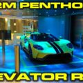 2018 Ford GT Porsche inside Elevator