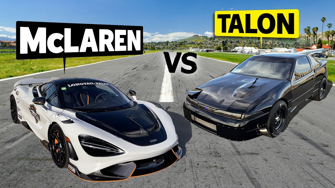 Stock McLaren 765LT vs. Modified Eagle Talon – Drag Race