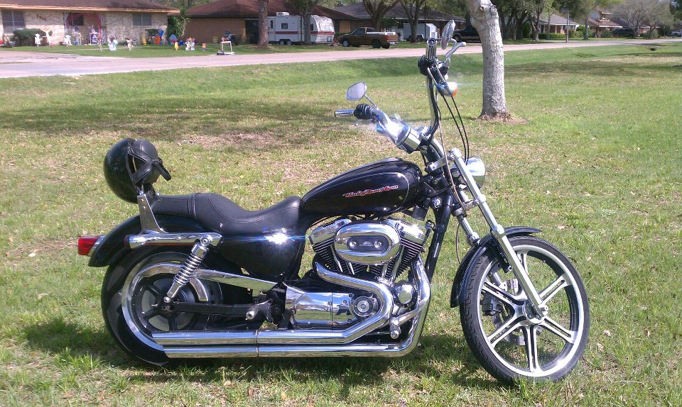 2005 Black & Chrome...The only way to build an HD Harley-Davidson Sportster 1200 Custom picture, mods, upgrades