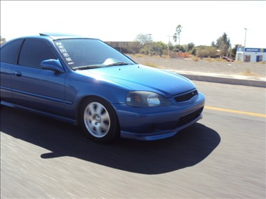 1999 Electron Blue Pearl Honda Civic SI picture, mods, upgrades