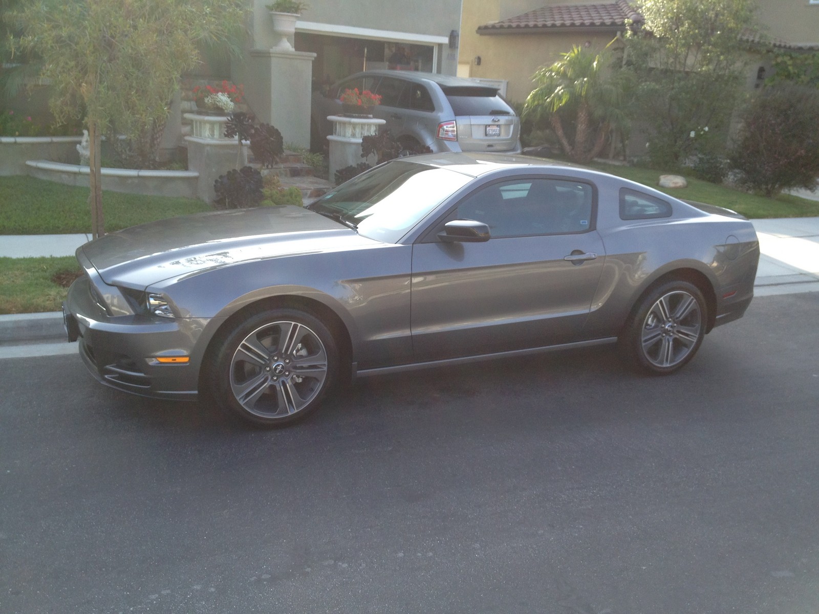 2014 Grey Ford Mustang V-6 picture, mods, upgrades