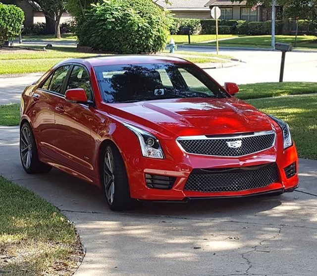 Red 2016 Cadillac ATS-V 