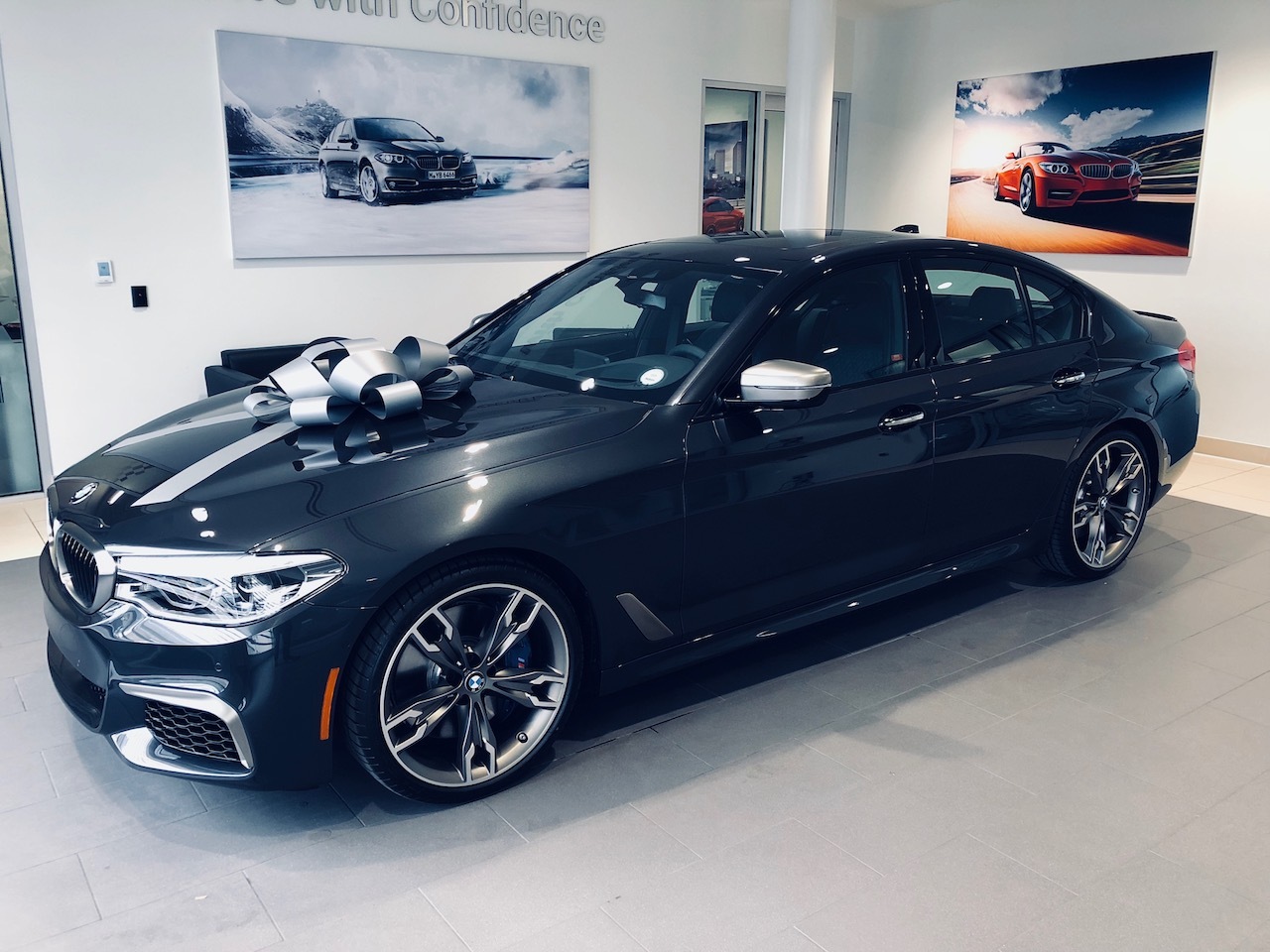 Gray 2018 BMW M550i xDrive