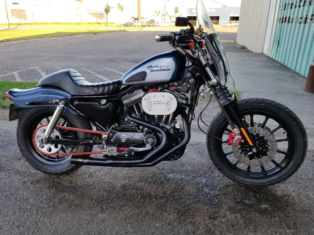 blue 2000 Harley-Davidson Sportster 1200 C