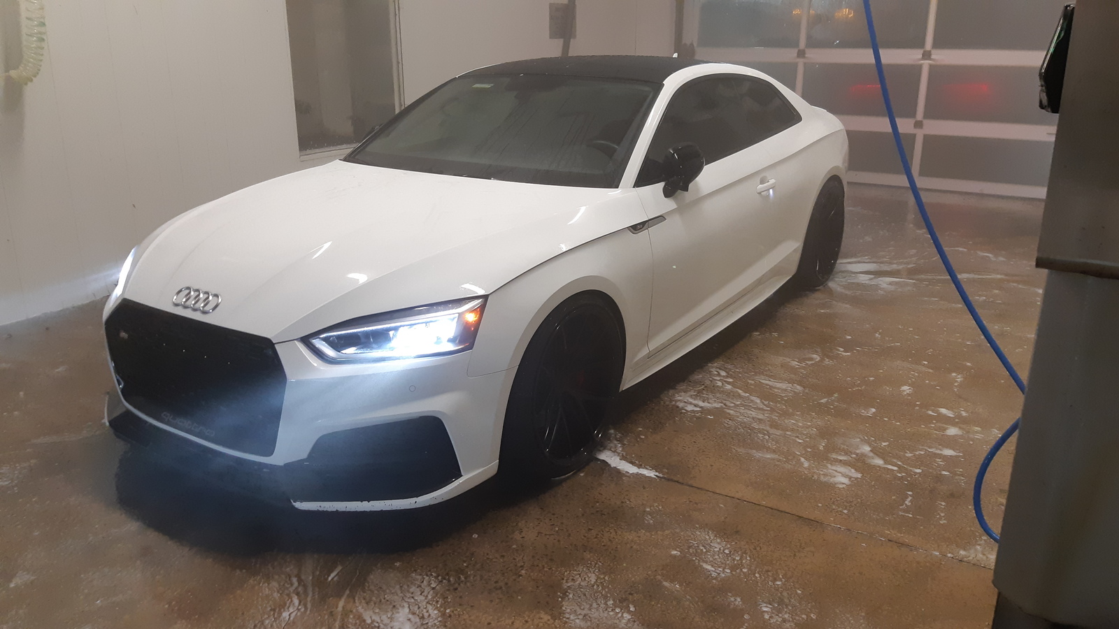 Ibis white 2018 Audi S5 Coupe