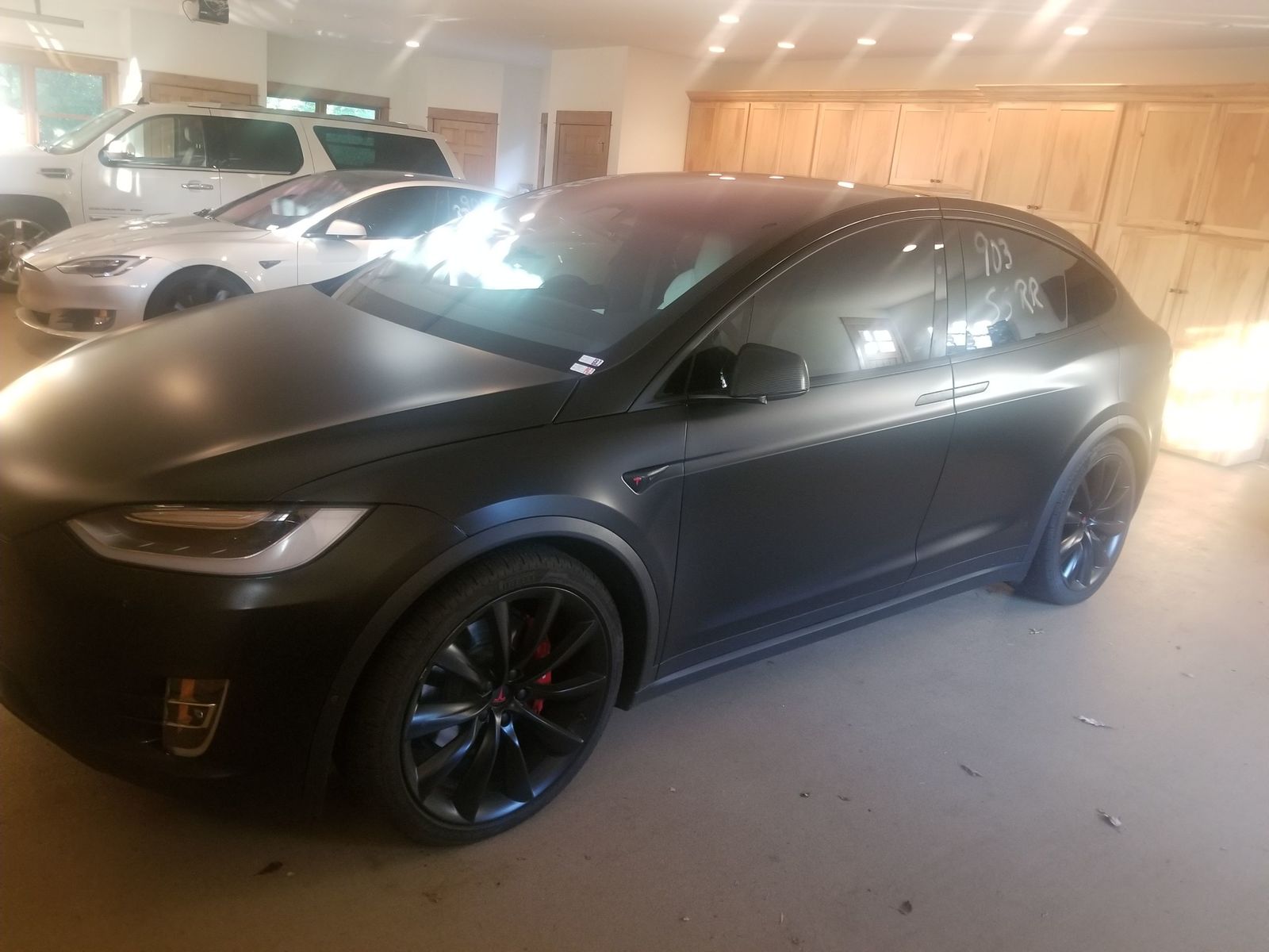 2017 Black Matte Tesla Model X P100DL picture, mods, upgrades