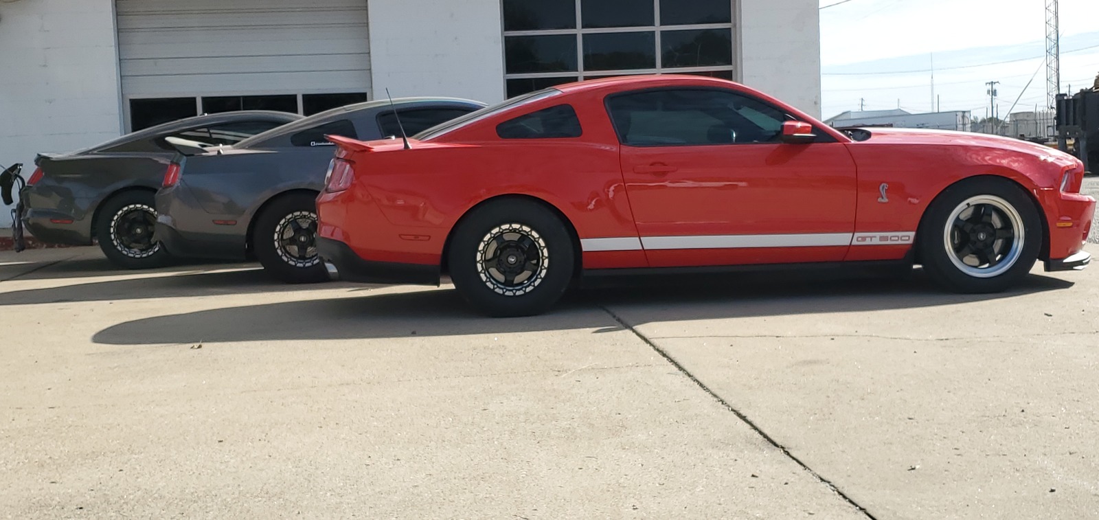 Race red white stripes  2011 Ford Mustang Shelby-GT500 