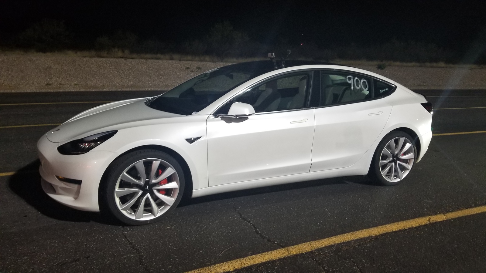 2019 White Tesla Model 3 Performance  picture, mods, upgrades