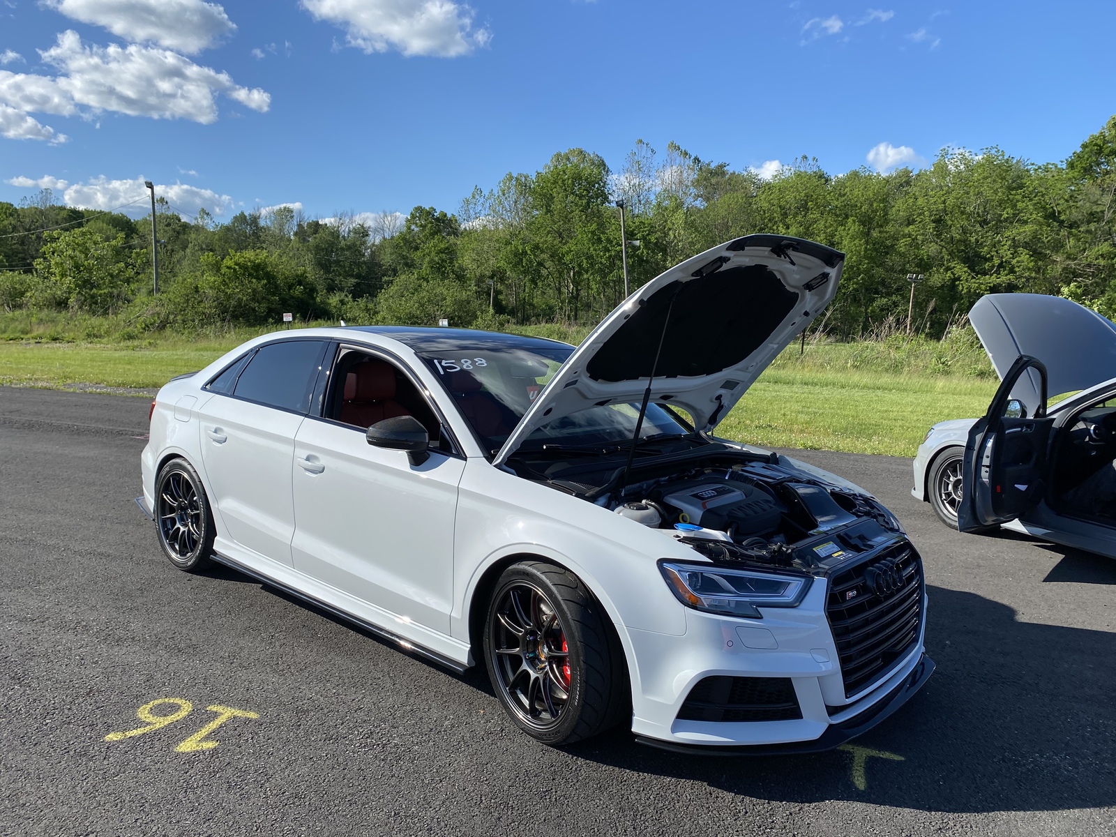 Glacier white 2018 Audi S3 Premium plus