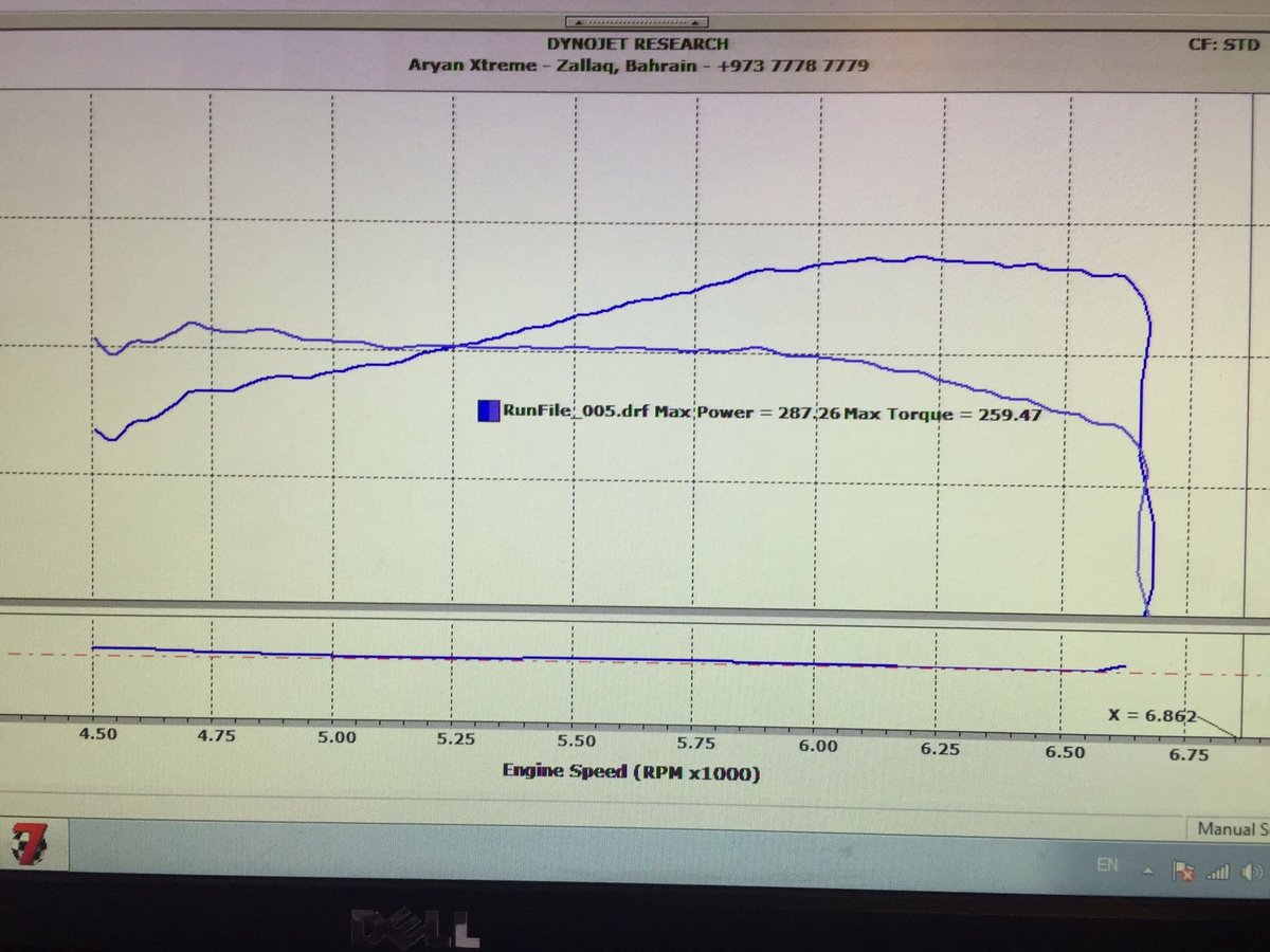 Lexus IS350 Dyno Graph Results
