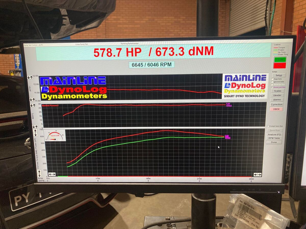 Toyota Camry Dyno Graph Results