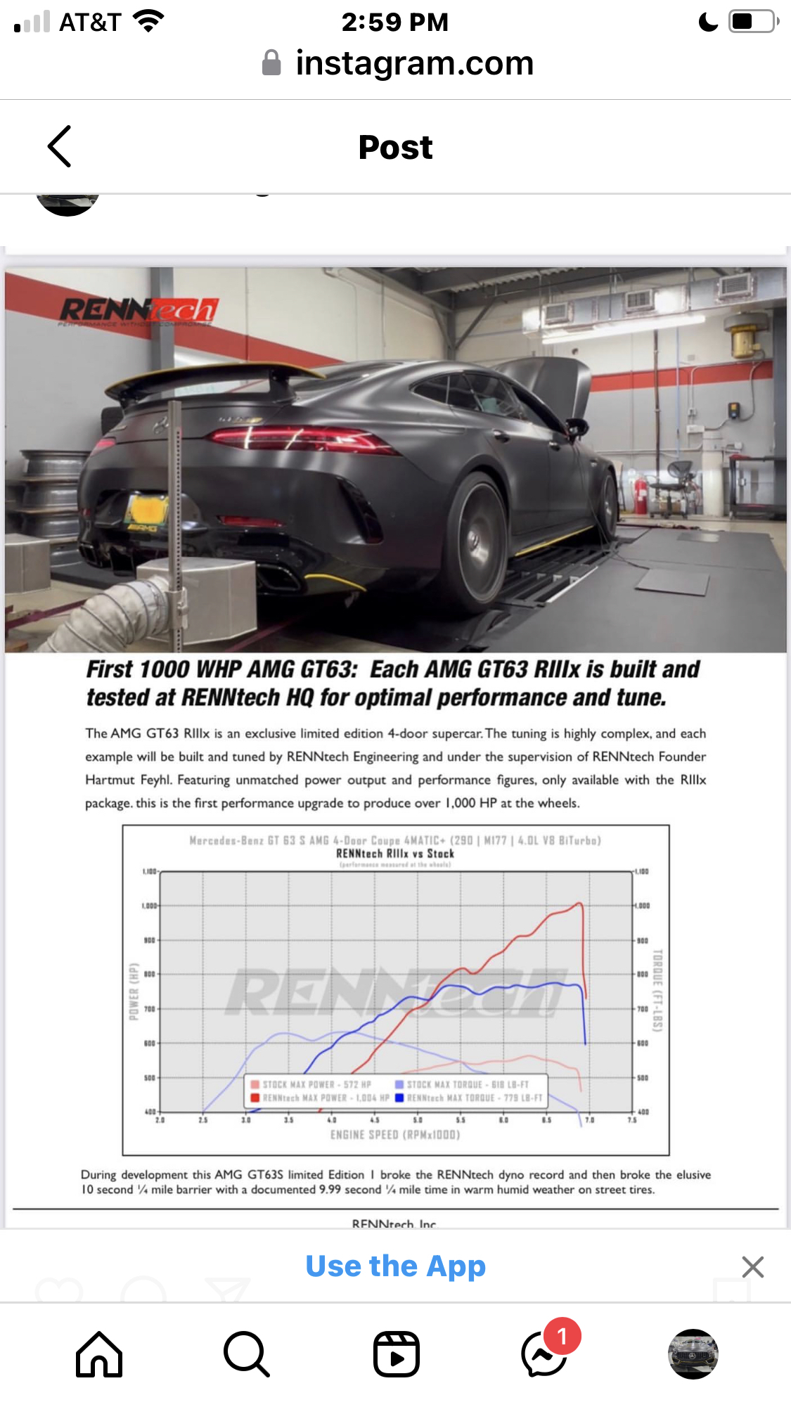 Mercedes-Benz AMG Dyno Graph Results