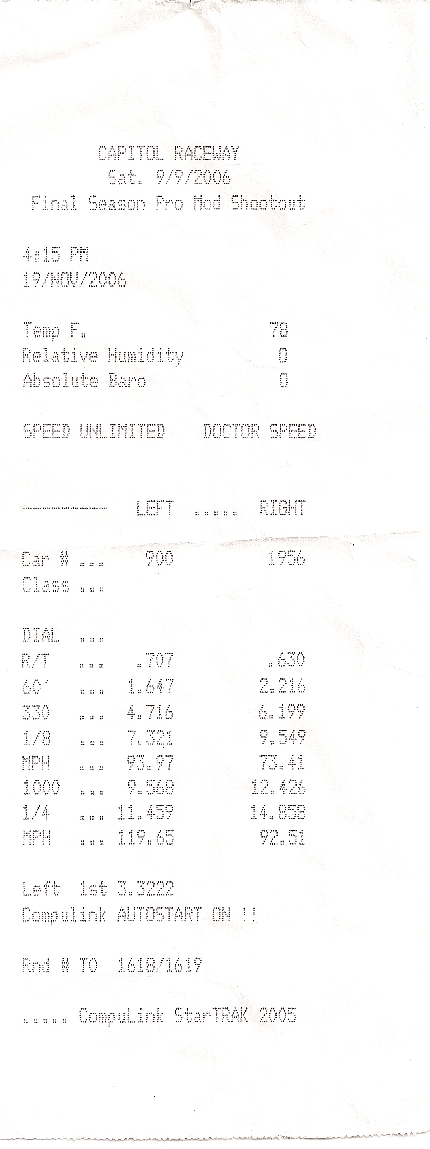 Ford Crown Victoria Timeslip Scan