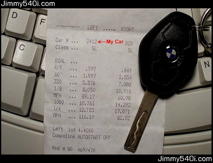 BMW 540i Timeslip Scan