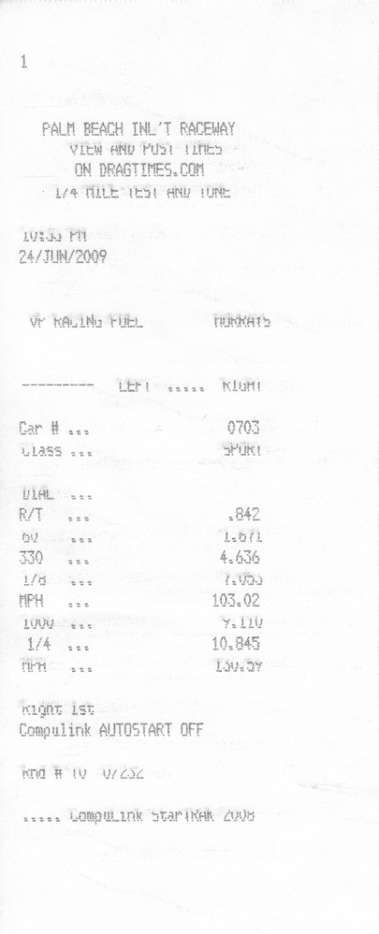Ford Mustang Shelby-GT500 Timeslip Scan