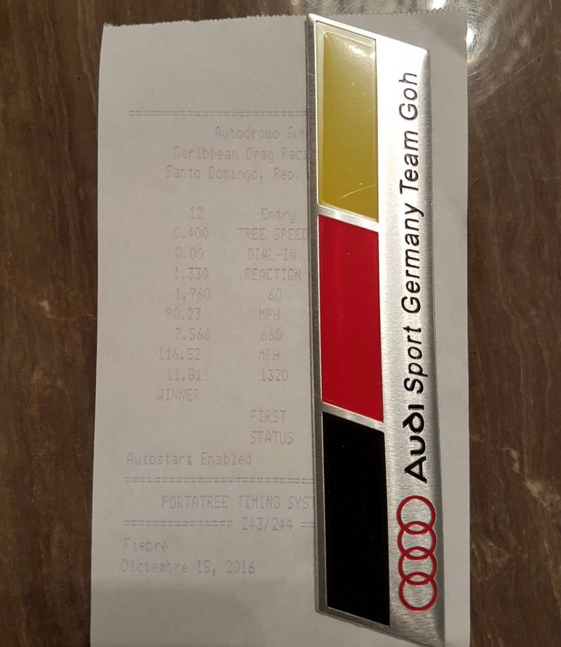 Audi S3 Timeslip Scan