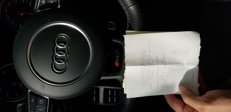 Audi RS-7 Timeslip Scan