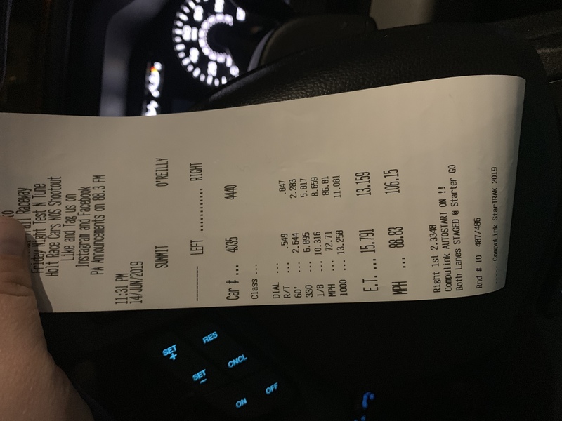 Ford F150 Timeslip Scan