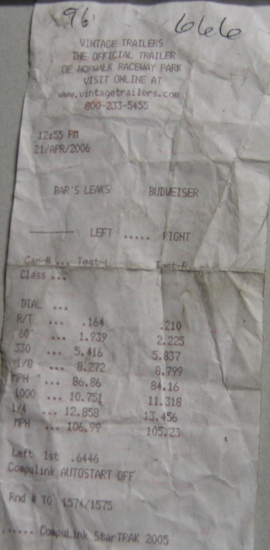 1998  Pontiac Grand Prix GTP Daytona #838 Timeslip Scan