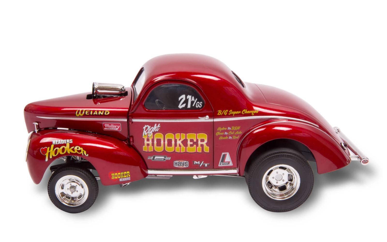 Holley 36-463 Universal Hooker Headers 1941 Willys Gasser Scale Diecast Model