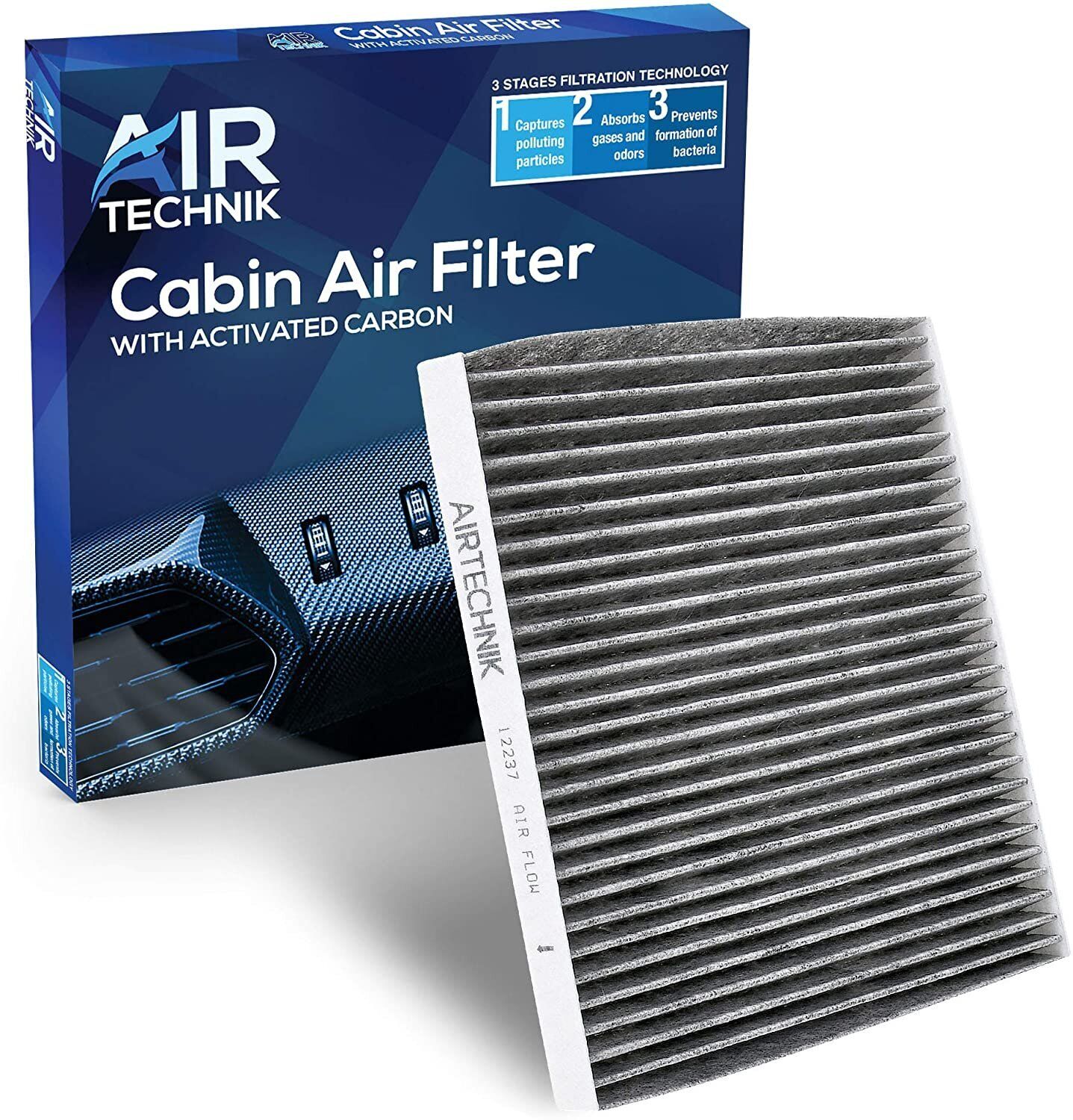 AirTechnik CF12237 Cabin Air Filter w/Activated Carbon | Fits Nissan Versa...