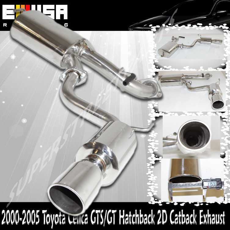  SS Catback Exhaust FOR 2000-2005 Toyota Celica GT GTS Hatckbach 2D 1.8L