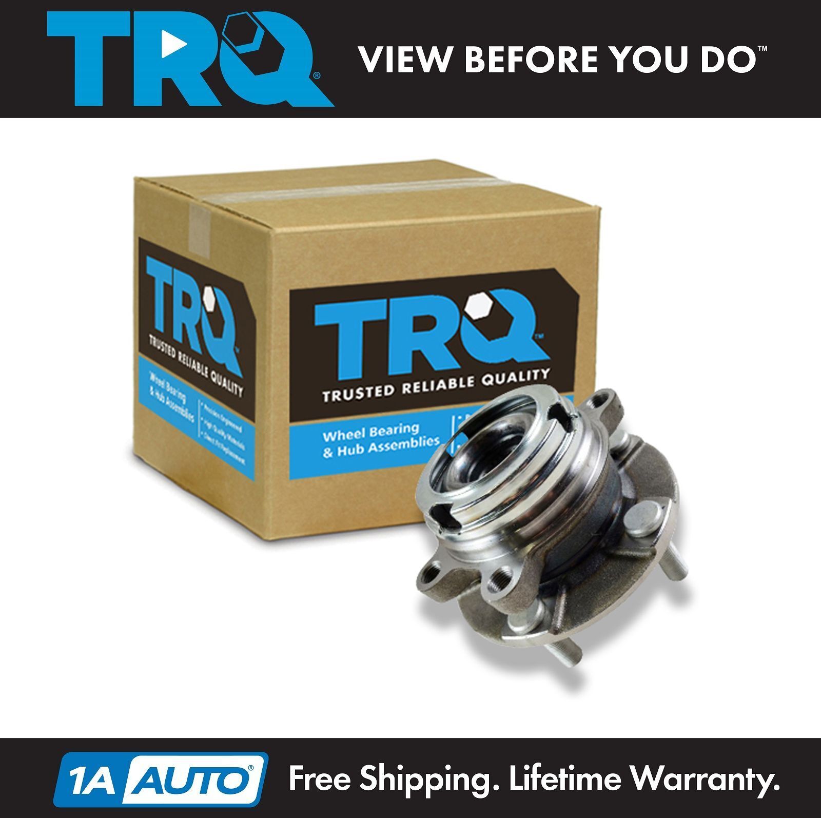 TRQ Front Wheel Hub & Bearing for Nissan Maxima Altima 3.5L V6 w/ ABS