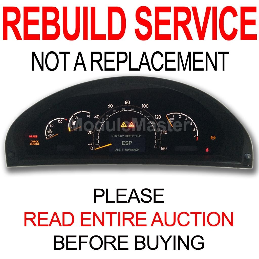 Rebuild Repair for 00 01 02 03 04 05 06 Mercedes CL500 CL55 S430 S500 Cluster