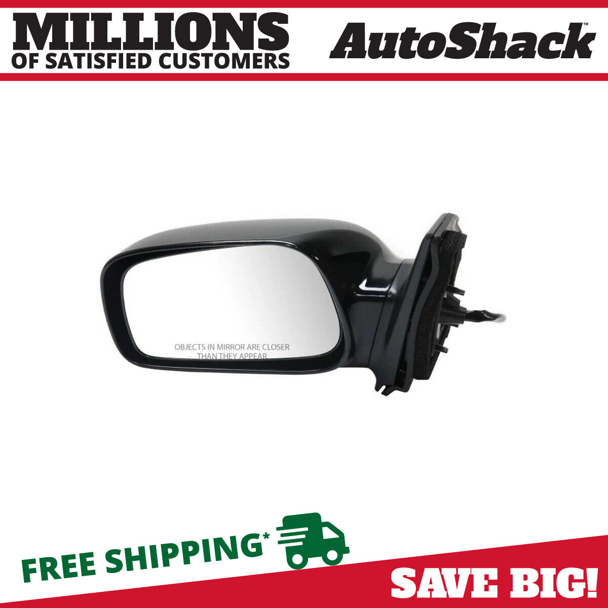 Side View Mirror Power Paint to Match Driver for 2003-2008 Toyota Corolla 1.8L