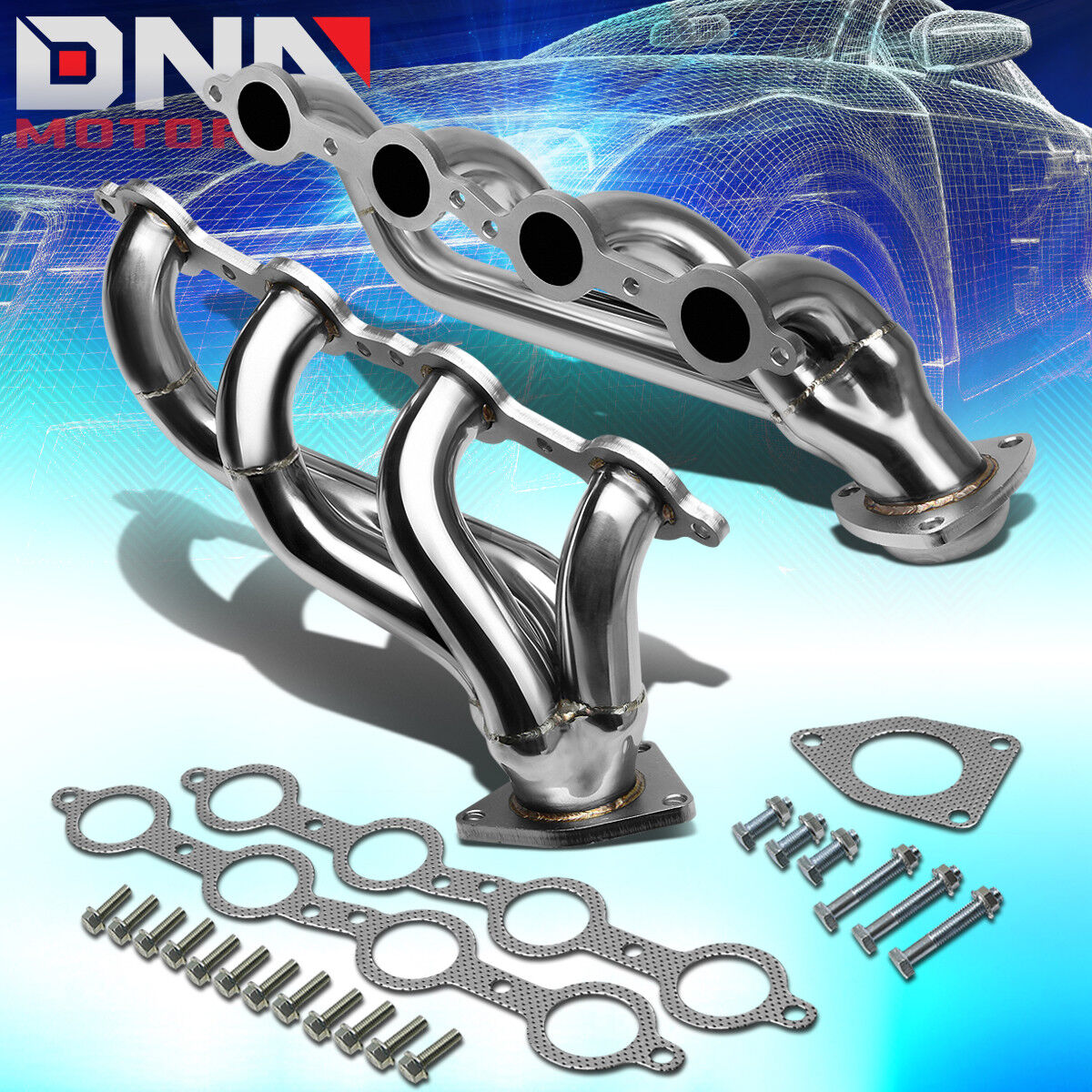FOR 2002-2016 CHEVY SILVERADO STAINLESS STEEL RACING EXHAUST HEADER MANIFOLD