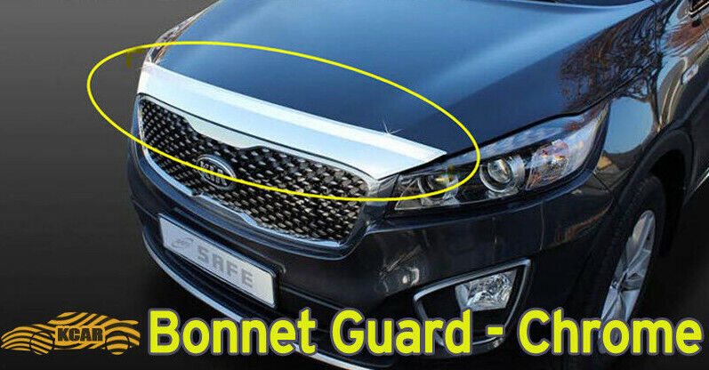 Chrome Front Bonnet Hood Guard Garnish Deflector K-863 for KIA Sorento 2016~2021