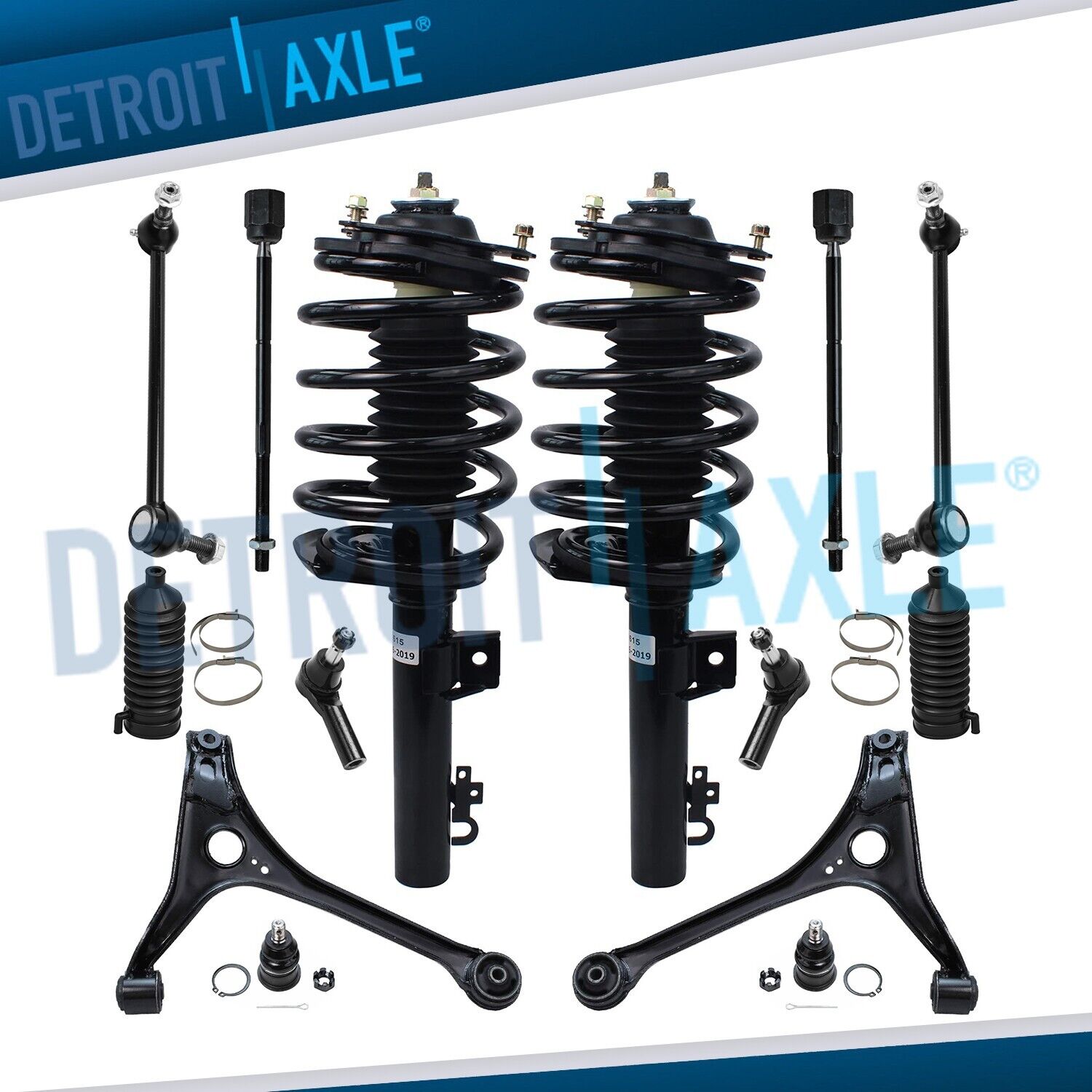 14pc Front Struts Lower Control Arms Kit for 1998-2007 Ford Taurus Mercury Sable