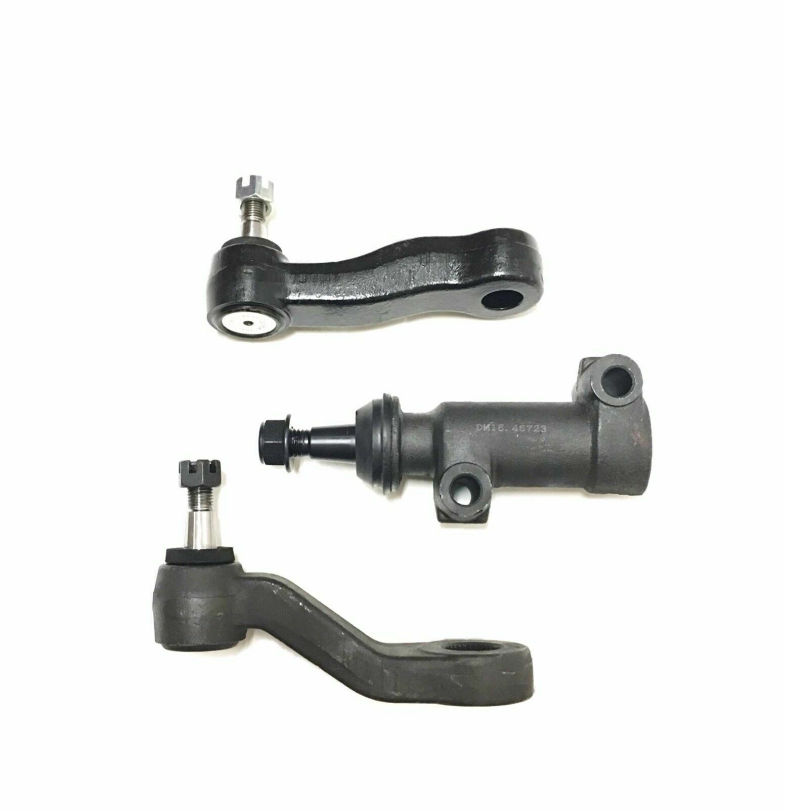 3Pc Idler Pitman Arm with 3 Grooves Bracket Pivot for H2 Avalanche Silverado