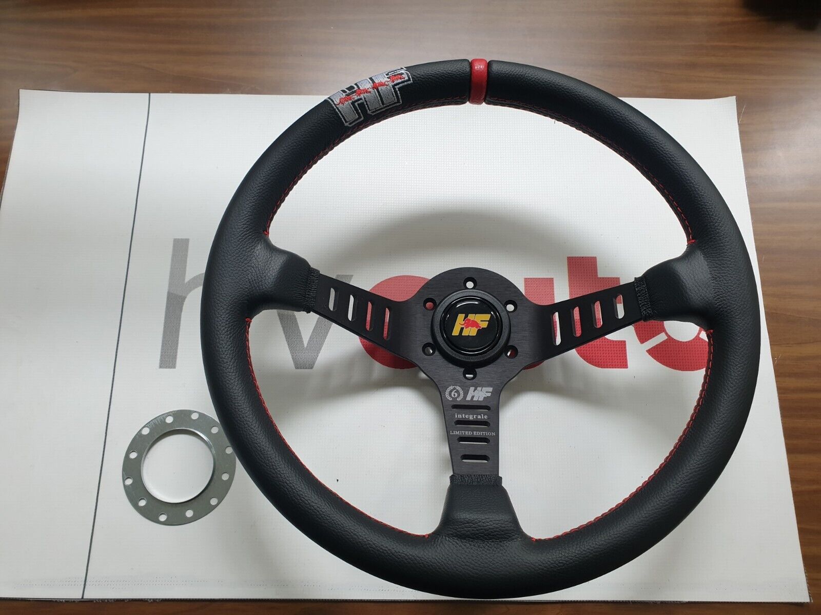 RF sports steering wheel leather steering wheel Lancia Delta RF integral & Evo 350mm/85mm