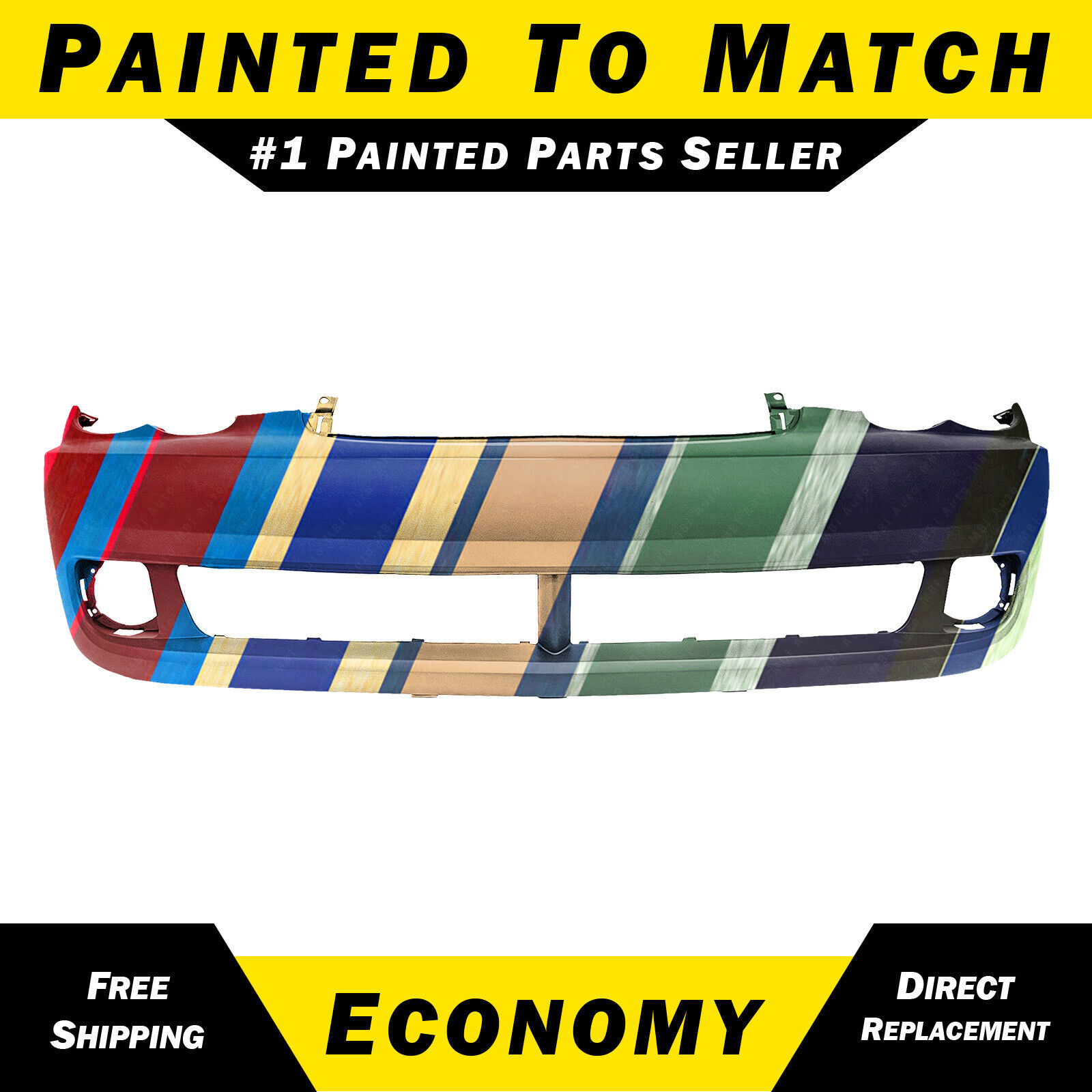 NEW Painted To Match- Front Bumper Replacement For 2006-2010 Chrysler PT Cruiser