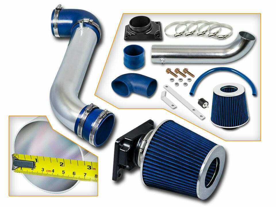 Short Ram Air Intake Kit +BLUE Filter for 01-06 Stratus/Sebring Coupe 2.4L 3.0L