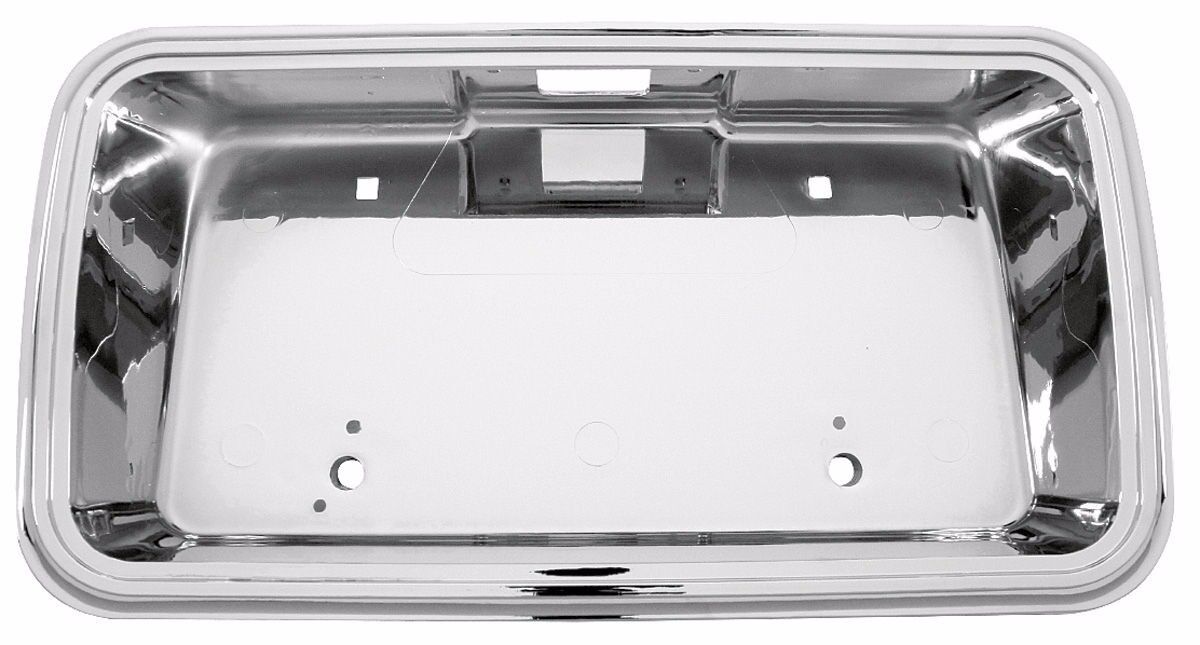 78-87 El Camino Caballero Rear License Plate Pocket Chrome
