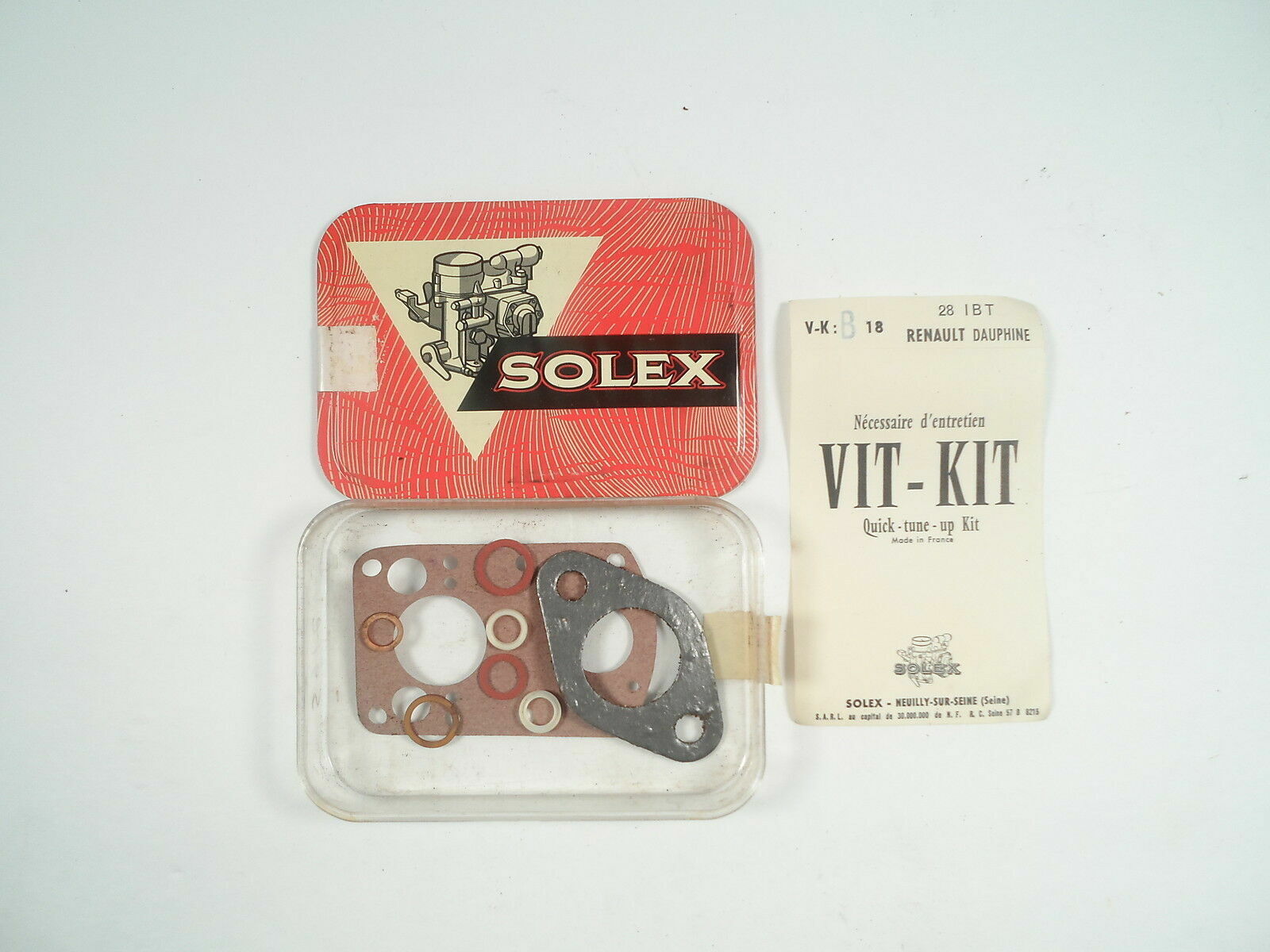 Carburetor Repair Kit Fits Renault Dauphine 5CV 1958-1964 NOS Solex   216.S