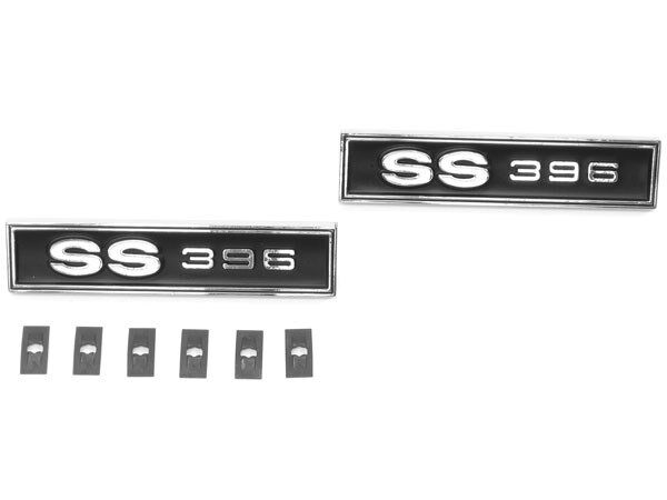 1969 Chevelle SS396 Door Panel Emblems Super Sport Chevelle J-3555 (IN STOCK)