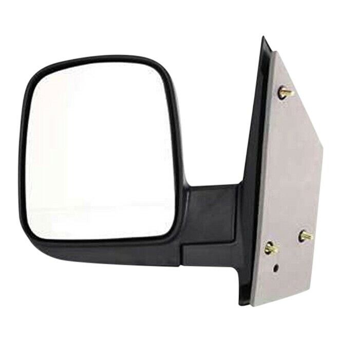 Manual Mirror For 2003-07 Chevrolet Express 3500 Left Manual Fold Textured Black