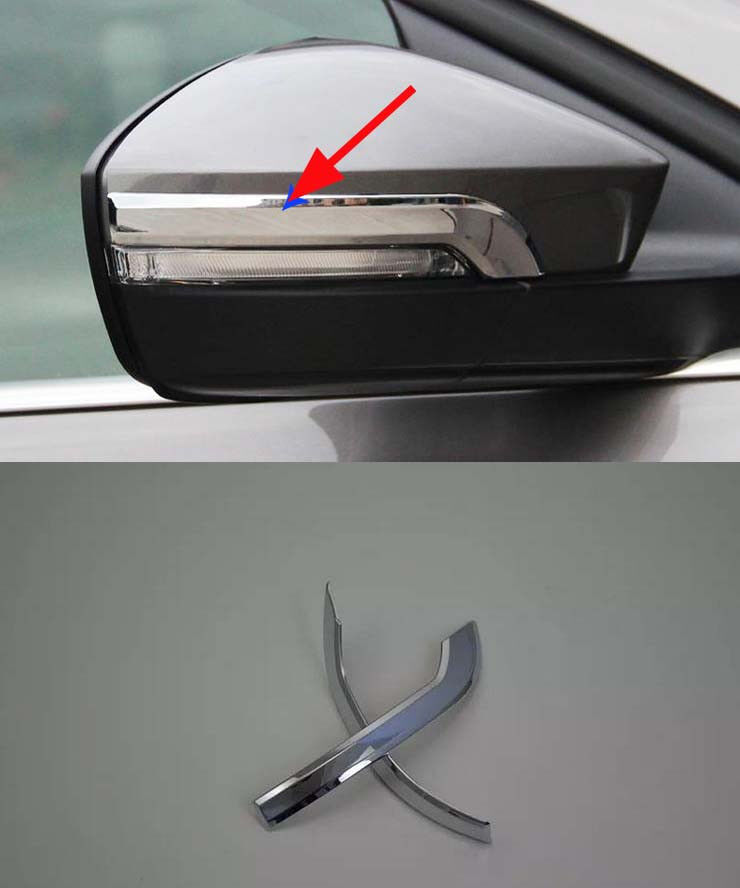 Rearview Side Mirrors Cover trim For 2013-2018 Skoda Octavia Sedan chrome Mirror
