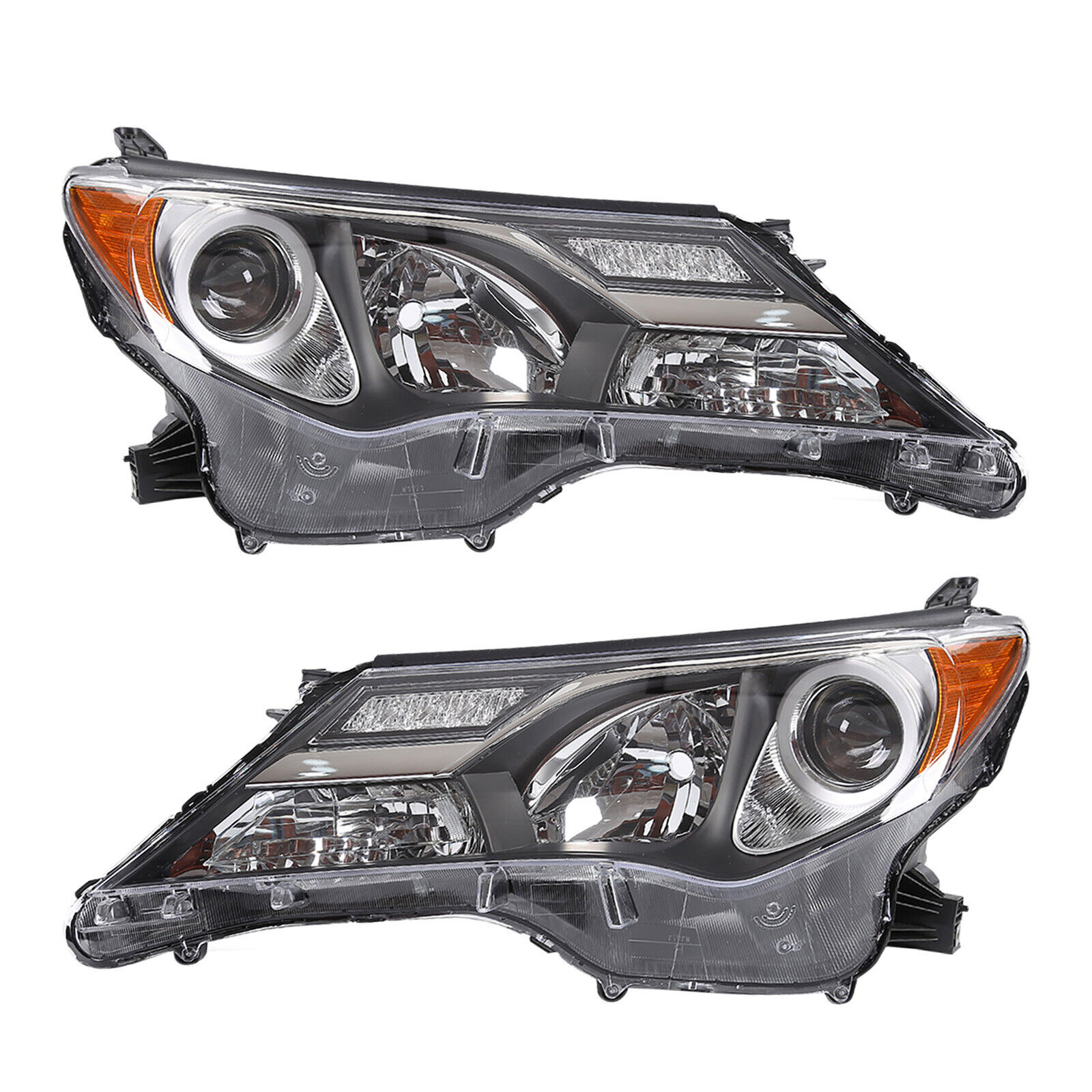 For 2013 2014 2015 Toyota RAV4 RAV-4 Headlight Headlamp Replace  Side 1 Pair