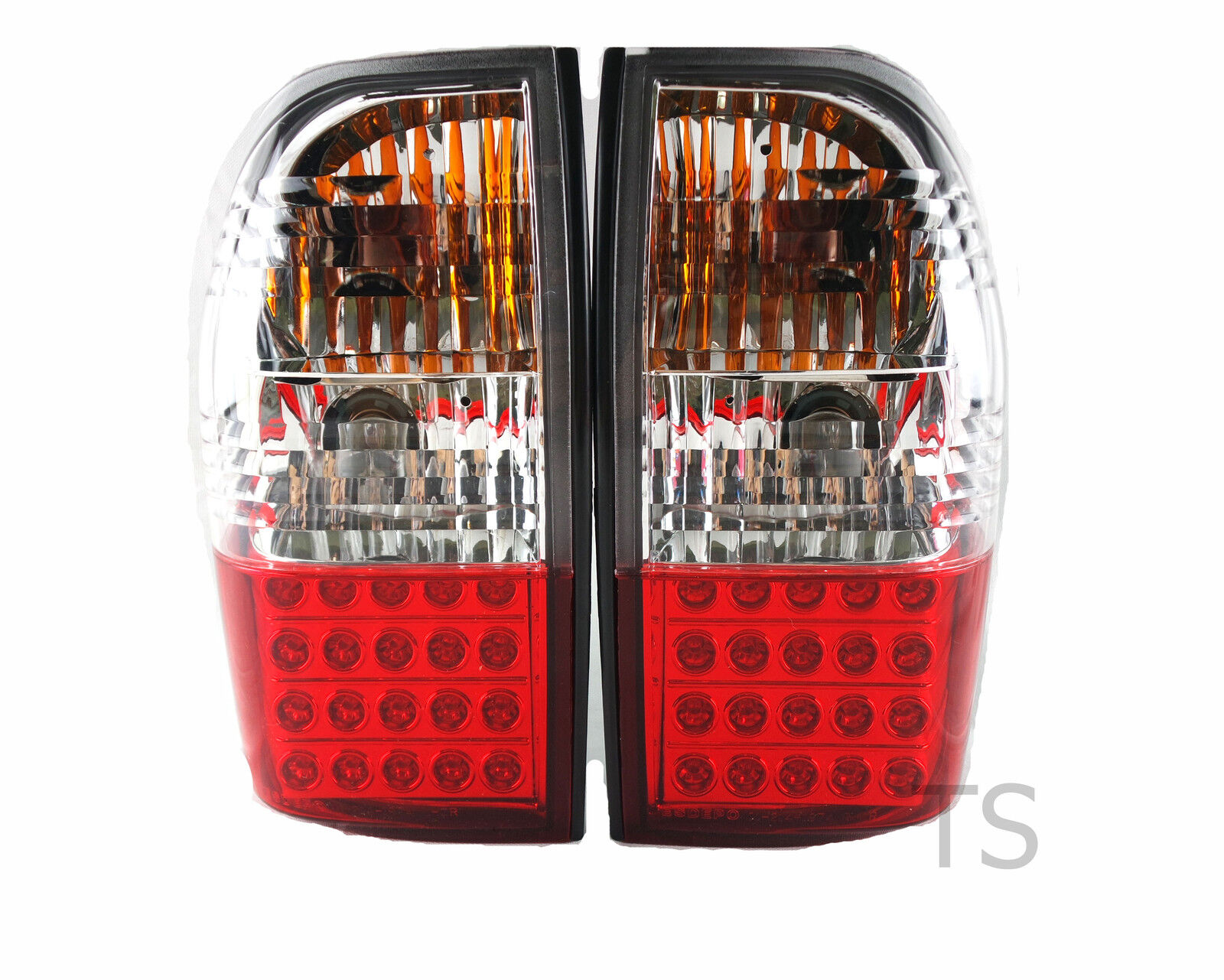 RED CLEAR LED TAIL LAMPS LIGHT FIT MITSUBISHI L200 TRITON STRADA MK 1996-2004