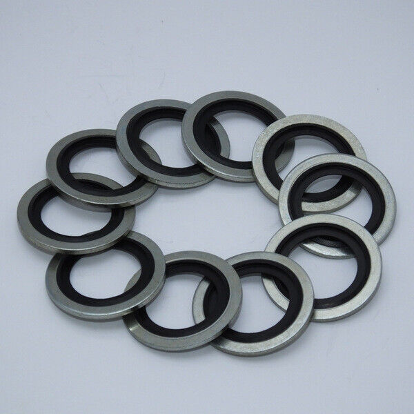 M14 Dowty Bonded Replacement washer gasket fits PSR0203 (10-pack 14mm R/M)