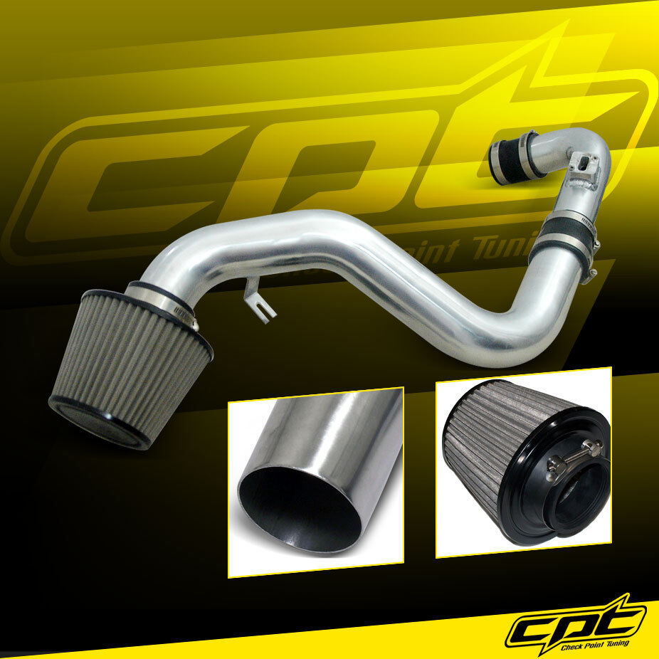 For 06-09 VW Golf GTI Turbo 2.0T FSI Polish Cold Air Intake +Stainless Filter