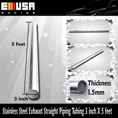 Stainless Steel Exhaust Straight Piping Tubing Intercooler 3\