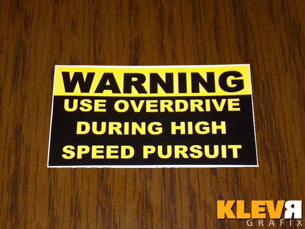 P71 Crown Vic Police Interceptor Overdrive Pursuit Decal Sticker OE Style CVPI